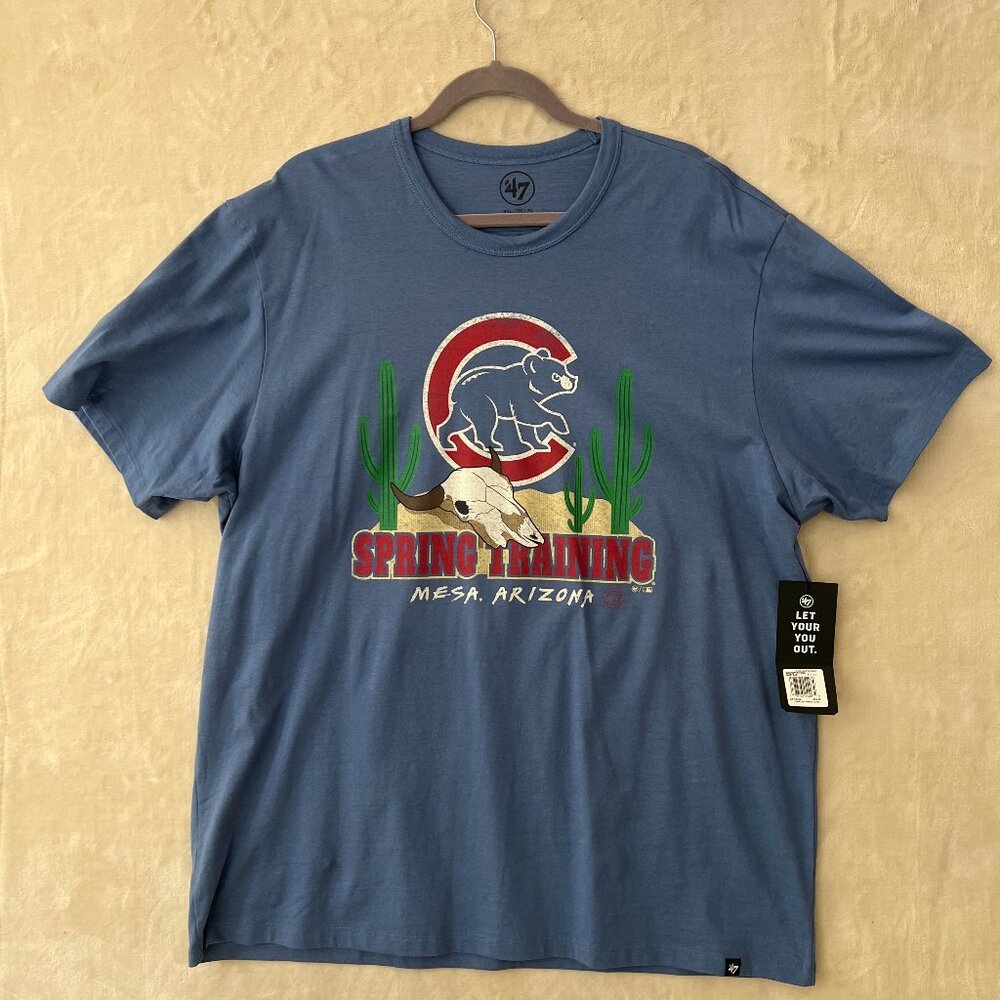 Cubs Spring Training Mesa Arizona NWT Blue Short Sleeve T-Shirt 2XL